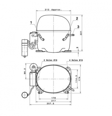 Compresor frigorific Cubigel NX21FB (R290)